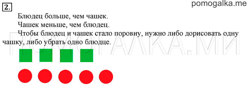 Часть 1. Страница 22-25. На сколько больше? На сколько меньше?. Задача №2 — решение 1