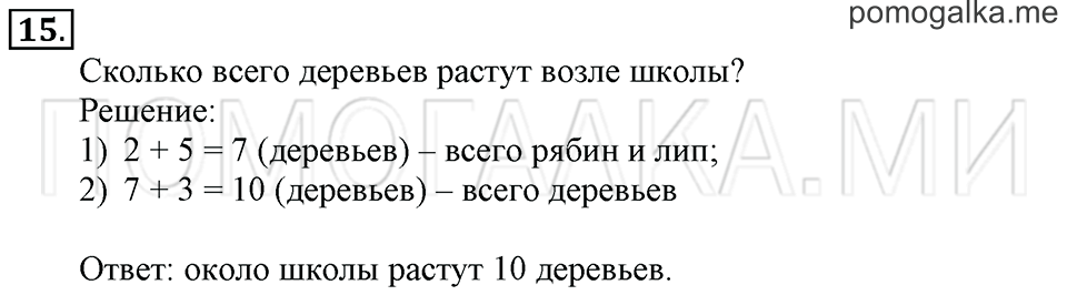 Часть 2. Страница 54-57. Материал для повторения и самоконтроля. Задача №15 — решение 1