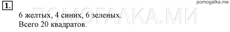 Часть 2. Страница 100-101. Что узнали, чему научились в 1 классе?. Задача №1 — решение 1