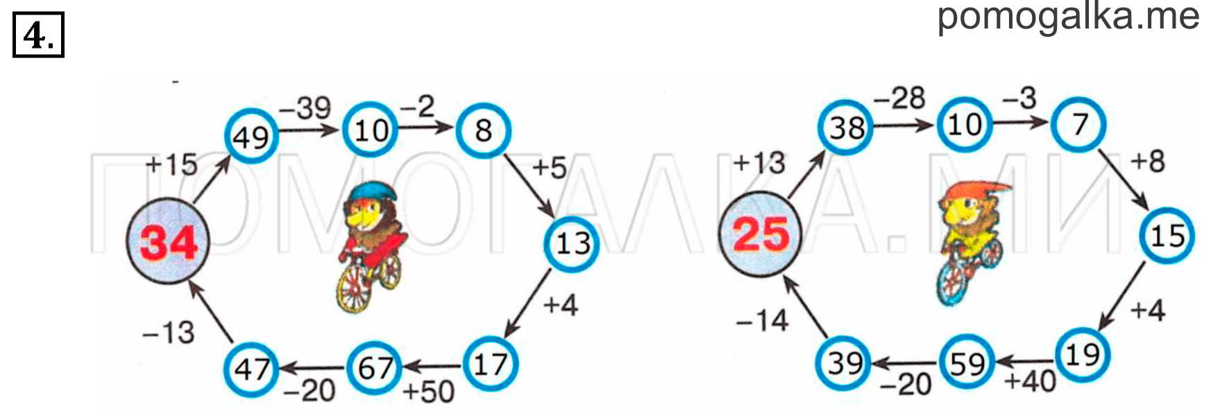 Часть 3. Урок 44. Таблица сложения. Задача №4 — решение 1