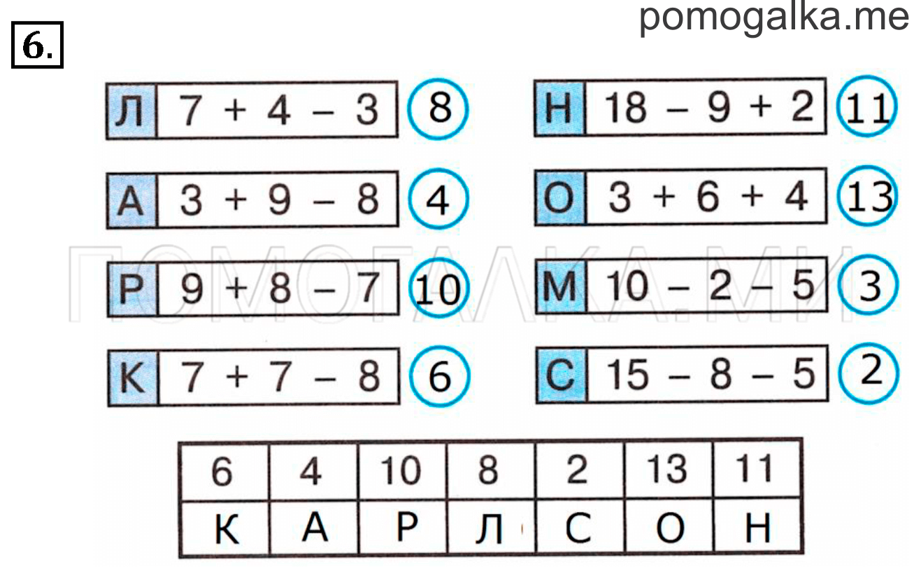 Часть 3. Урок 45. Таблица сложения. Задача №6 — решение 1