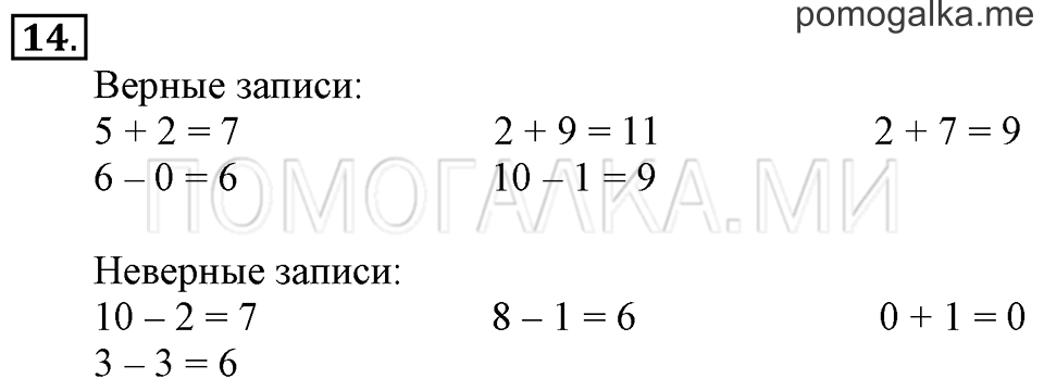 Часть 2. Вычитание числа 2. Задача №14 — решение 1