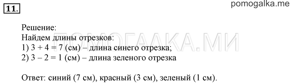 Часть 2. Ось симметрии фигуры. Задача №11 — решение 1