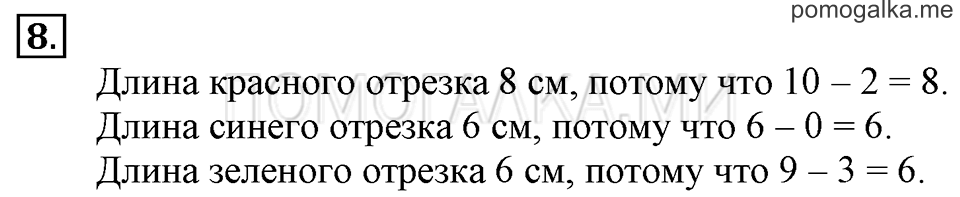 Часть 2. Вычитание числа 0. Задача №8 — решение 1