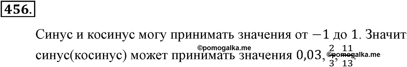 Глава V. Тригонометрические формулы. Номер №456 — решение 1