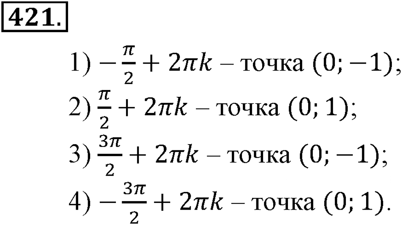 Глава V. Тригонометрические формулы. Номер №421 — решение 1