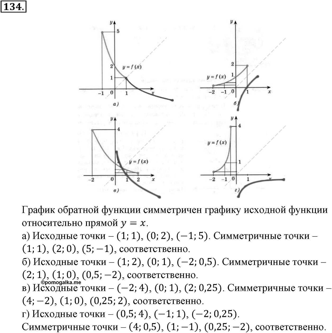Глава II. Степенная функции. Номер №134 — решение 1