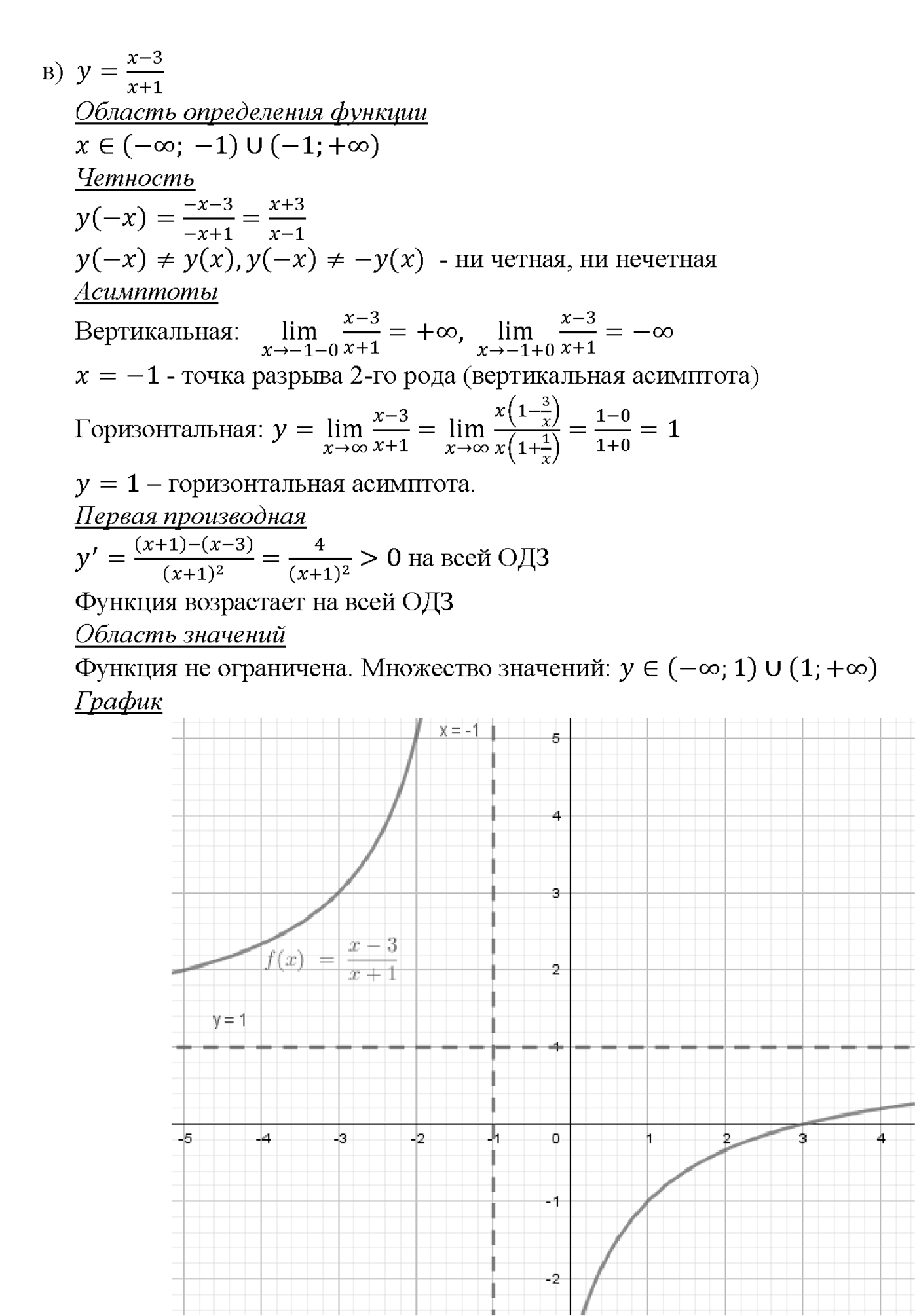 Глава 5. Производная. §31. Построение графиков функций. Номер №31.9 — решение 3