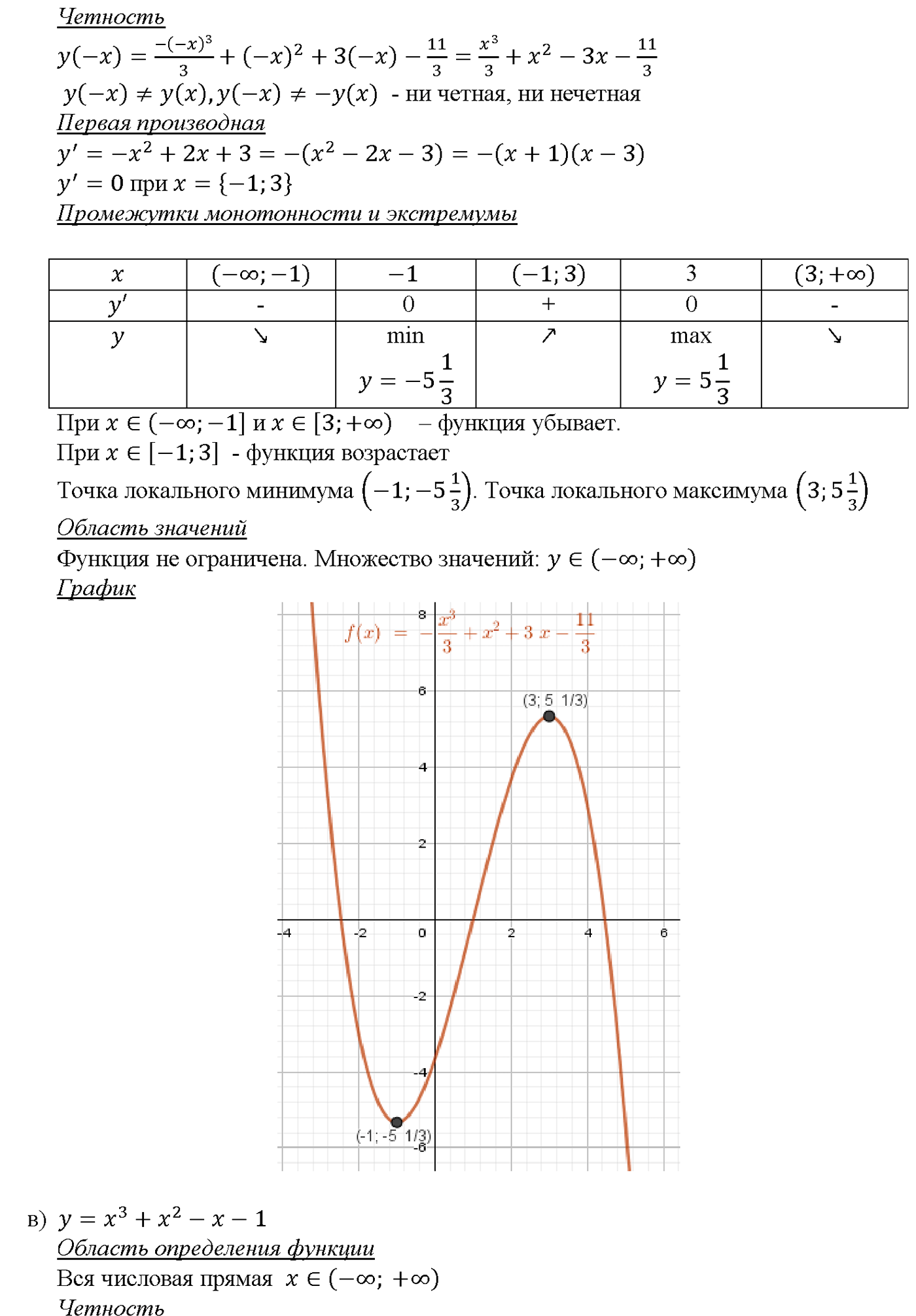 Глава 5. Производная. §31. Построение графиков функций. Номер №31.6 — решение 2