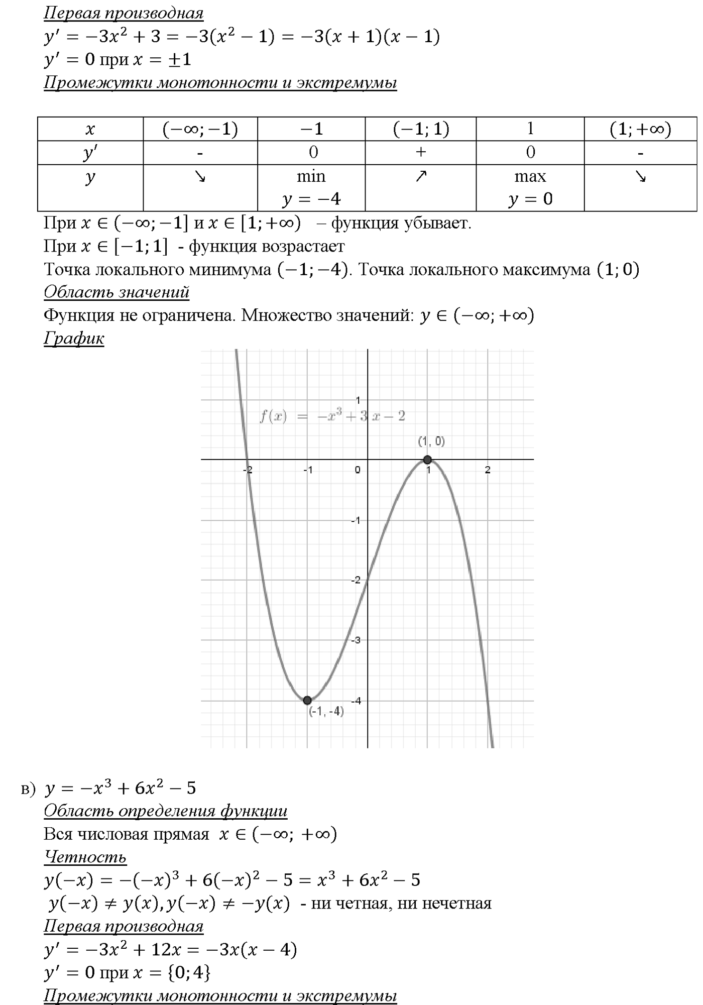 Глава 5. Производная. §31. Построение графиков функций. Номер №31.5 — решение 2