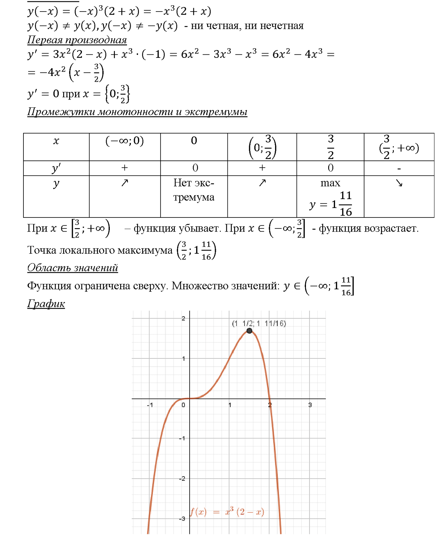 Глава 5. Производная. §31. Построение графиков функций. Номер №31.8 — решение 4