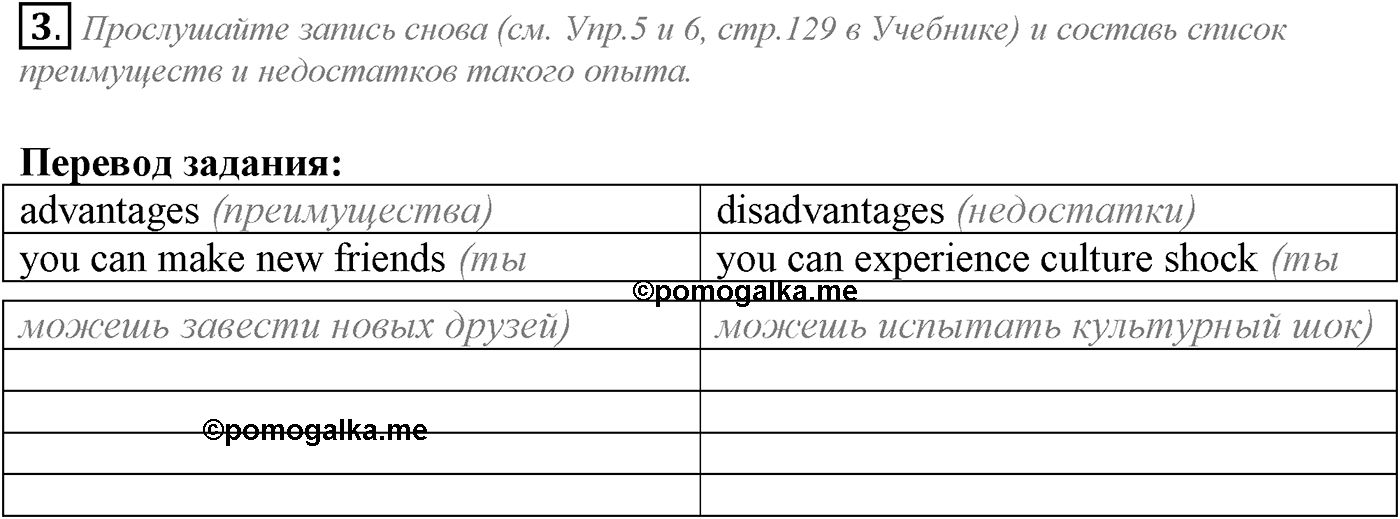 Unit 4. The world of opportunities. Section 1. Задание №3 — решение 1