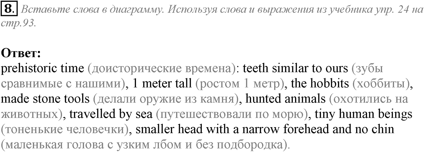 Unit 3. Civilisation and progress. Section 1. Задание №8 — решение 1