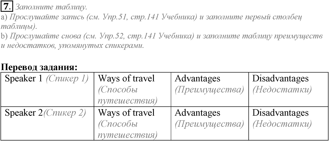 Unit 4. The world of opportunities. Section 2. Задание №7 — решение 1