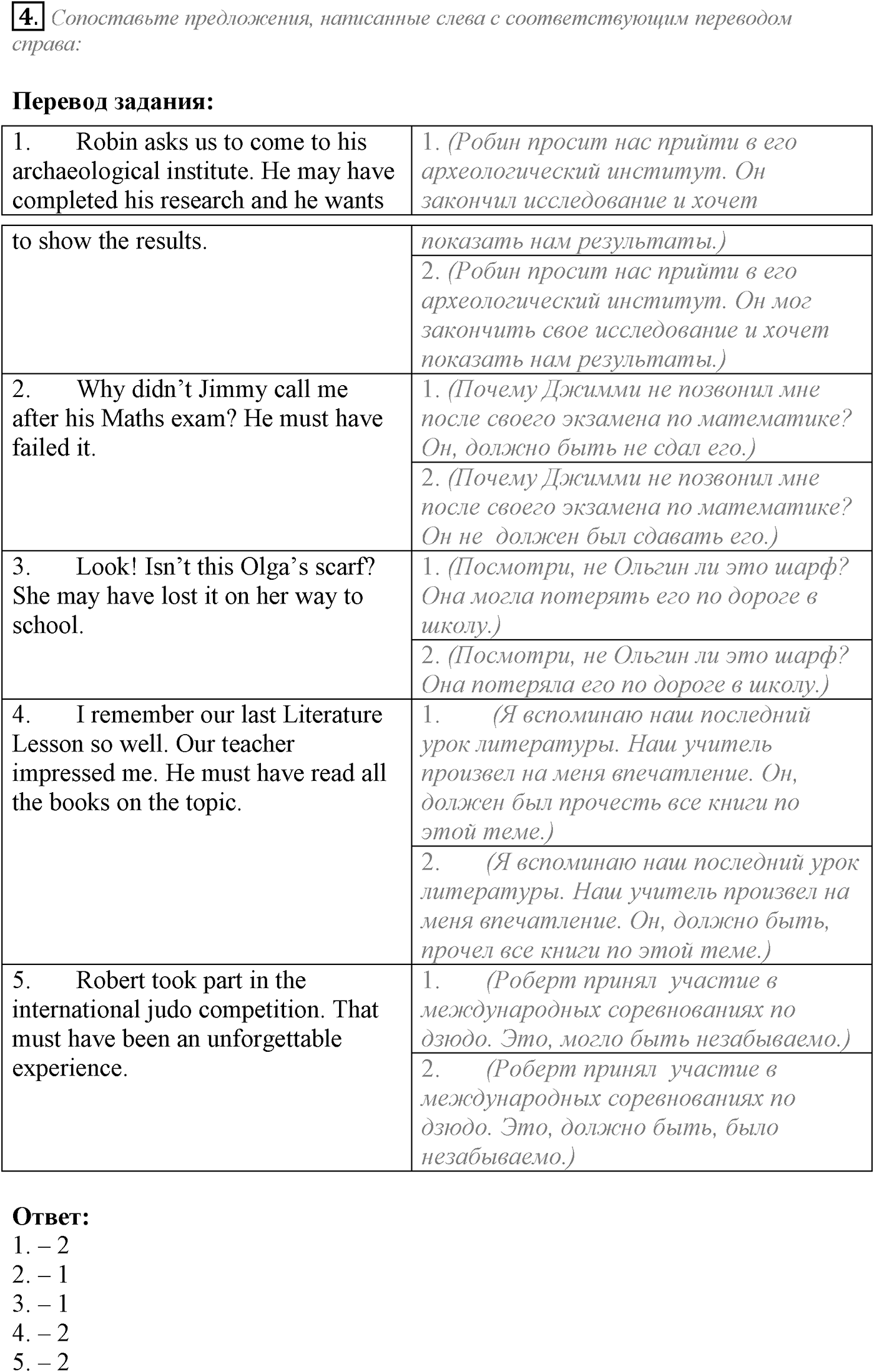 Unit 3. Civilisation and progress. Section 1. Задание №4 — решение 1