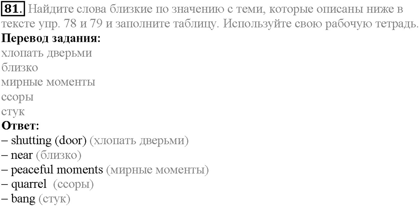 Unit 2. Section 4. Family disagreements. Задание №81 — решение 1