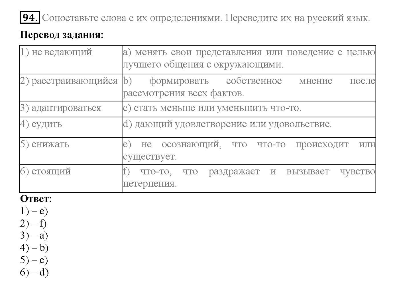 Unit 4. Section 4. Culture shock. Задание №94 — решение 1