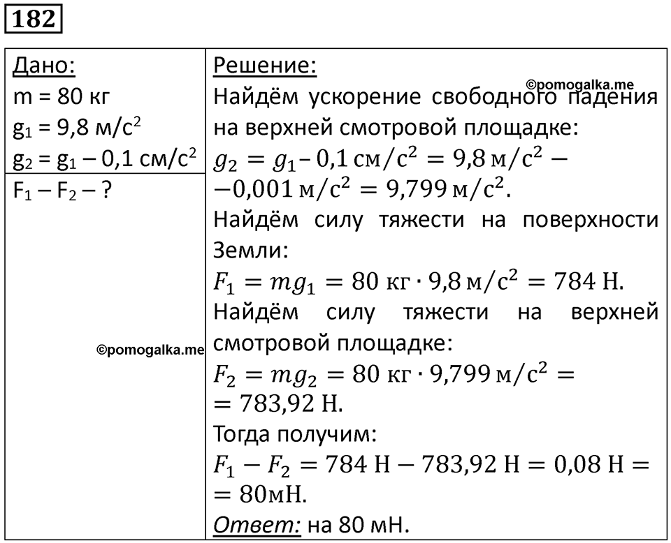 Номер 182 — решение 1