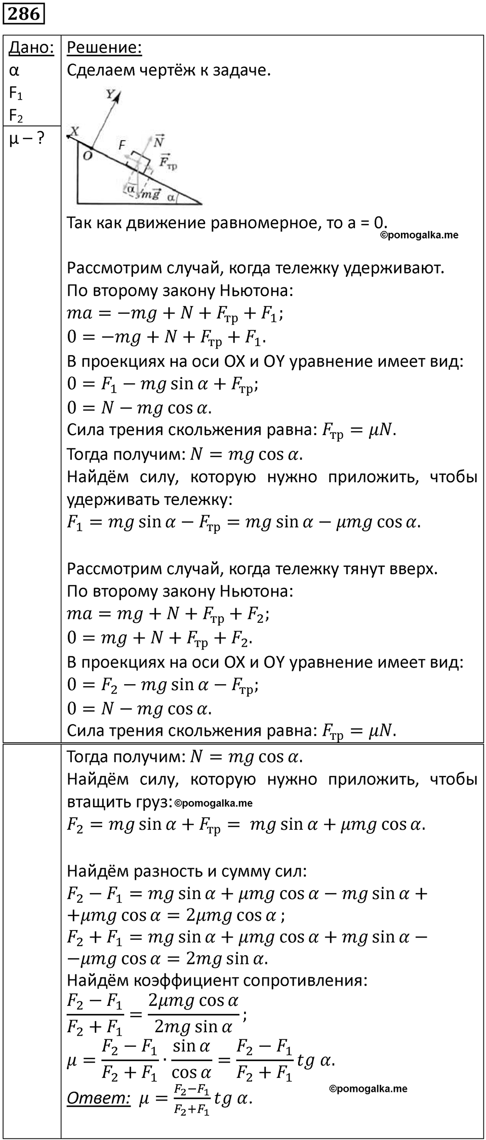 Номер 286 — решение 1