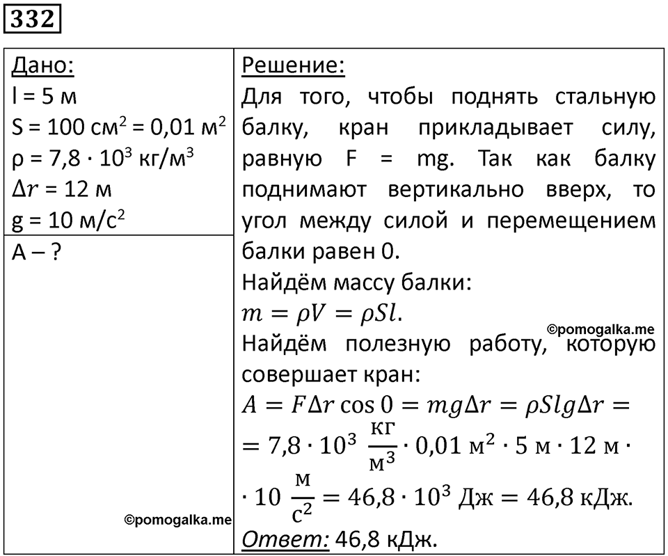 Номер 332 — решение 1