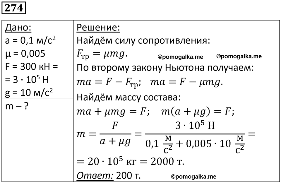 Номер 274 — решение 1