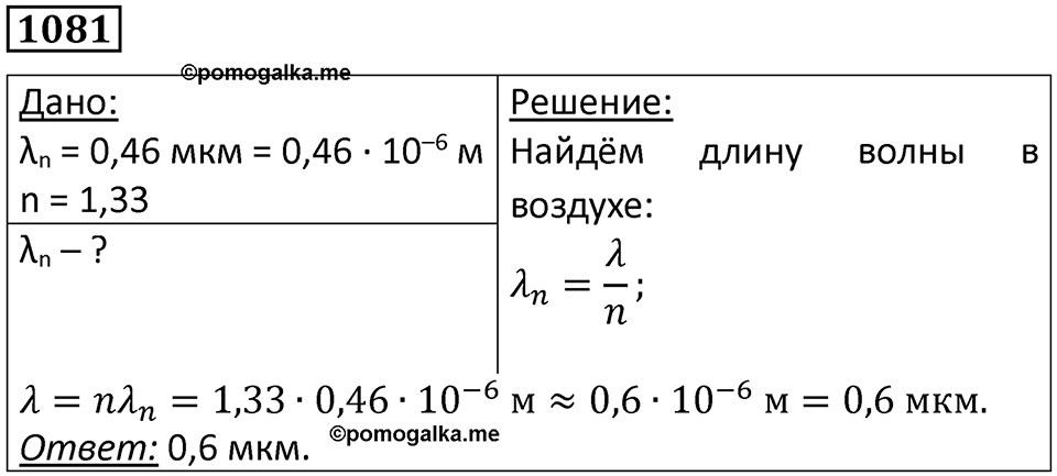 Номер 1081 — решение 1
