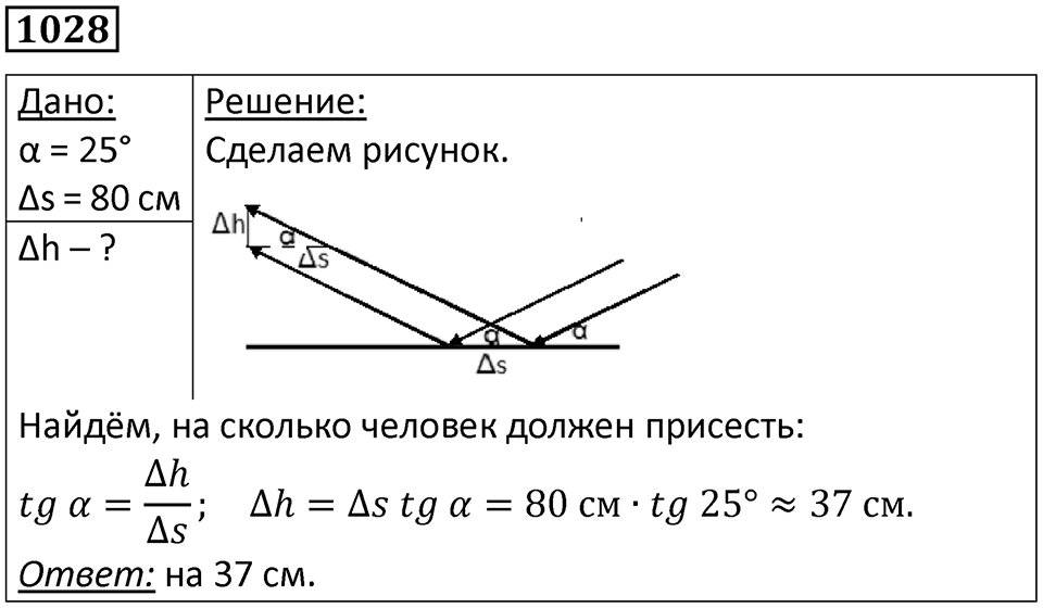 Номер 1028 — решение 1