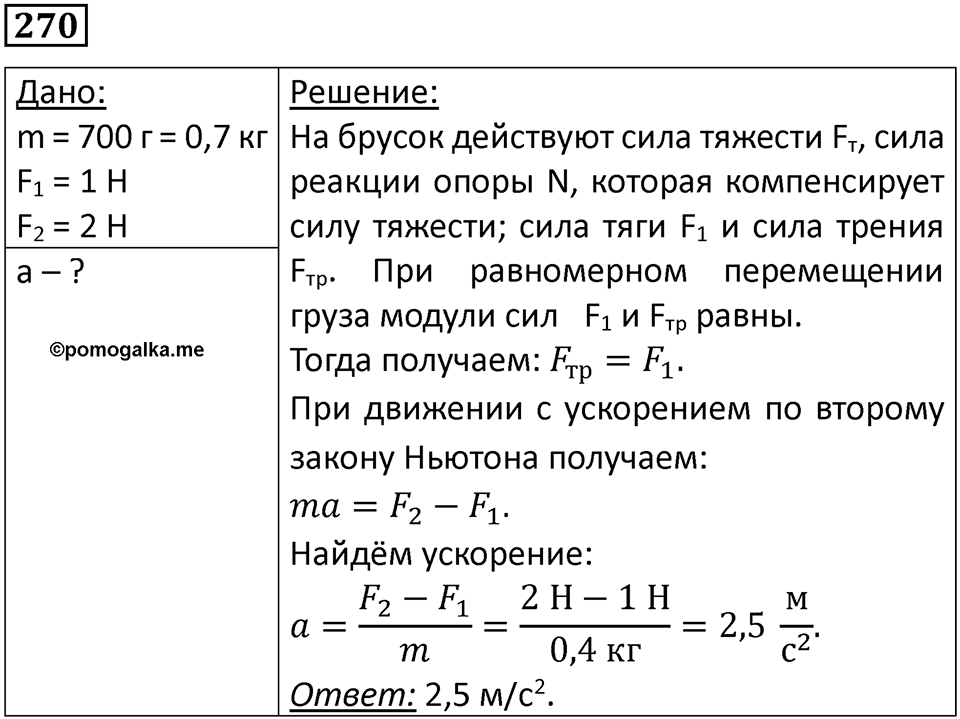 Номер 270 — решение 1