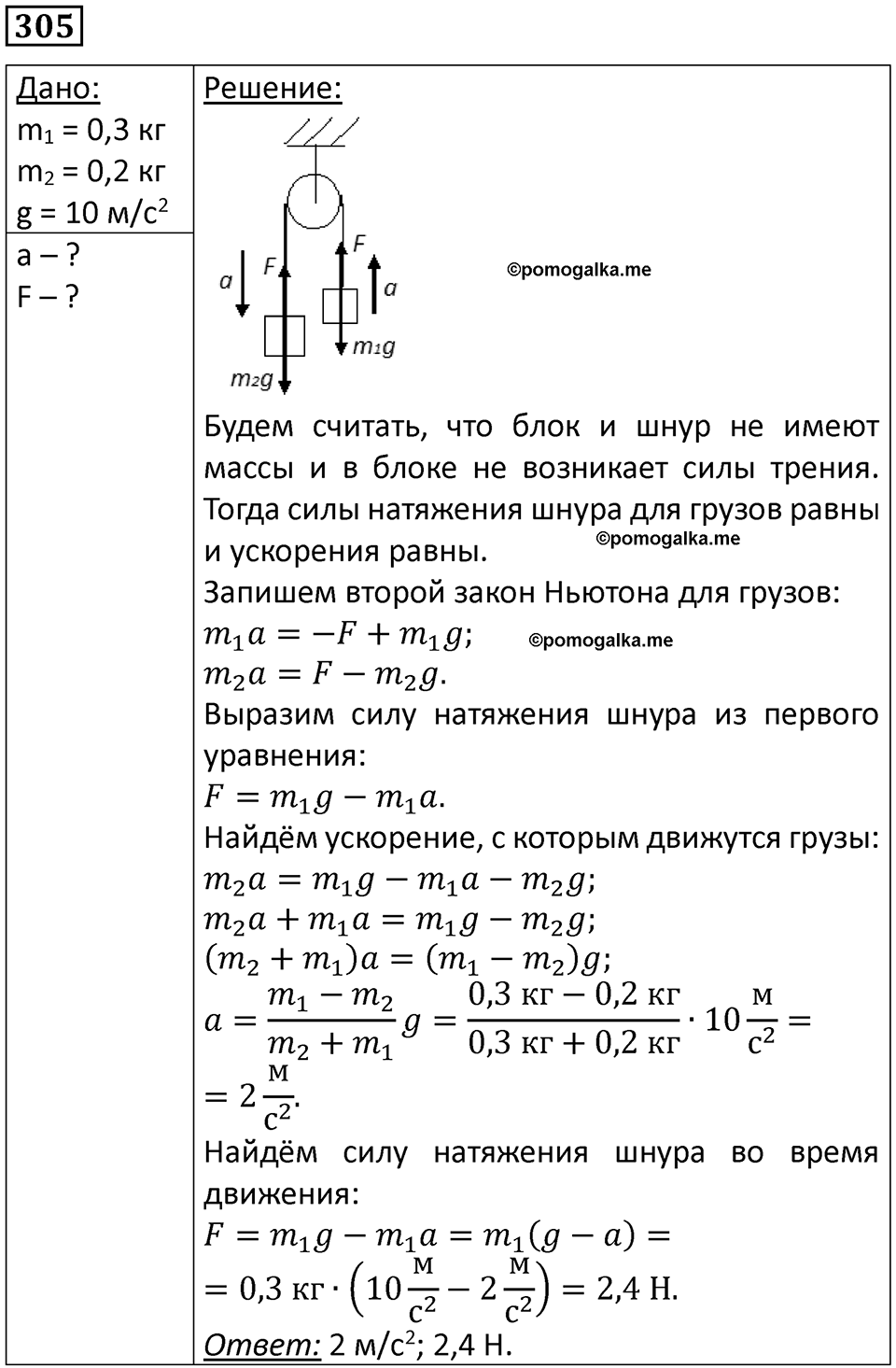 Номер 305 — решение 1