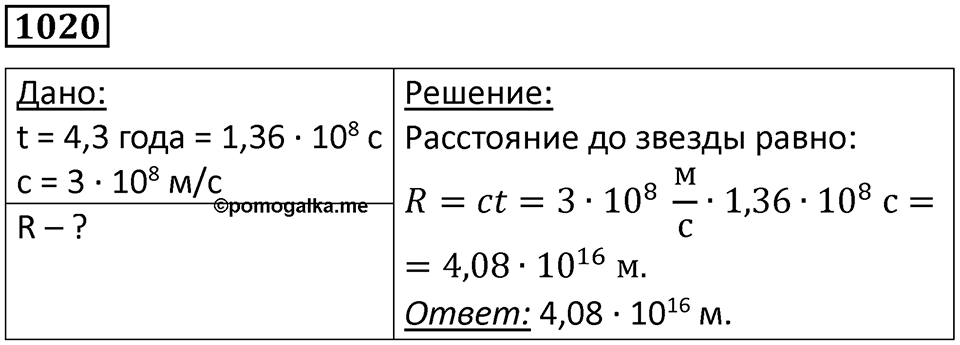 Номер 1020 — решение 1