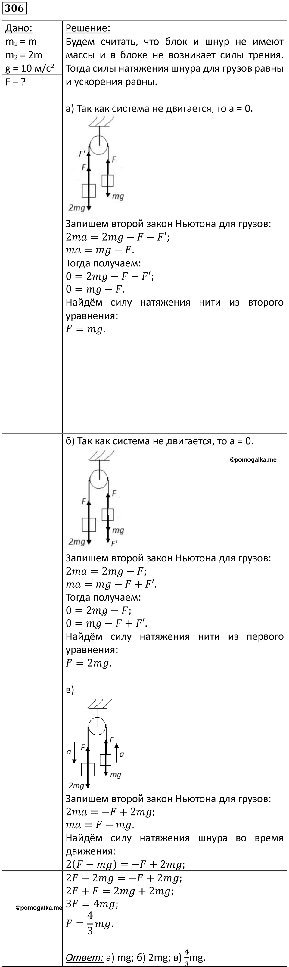 Номер 306 — решение 1