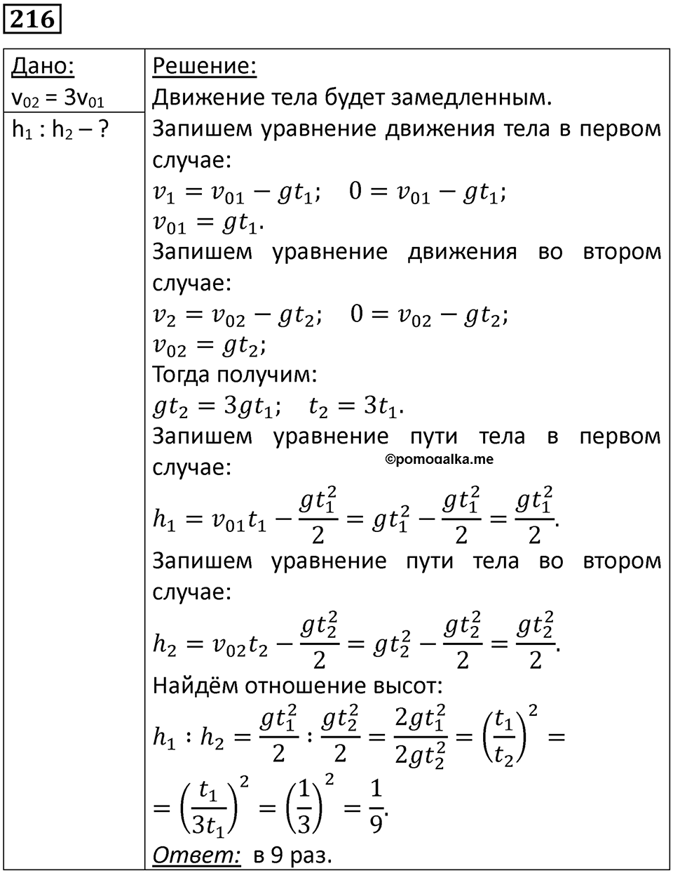 Номер 216 — решение 1