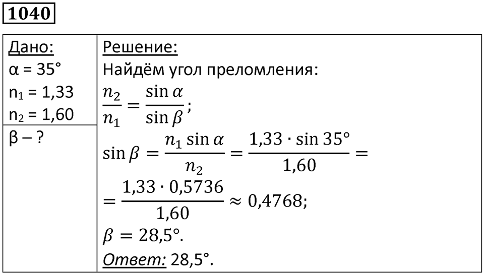 Номер 1040 — решение 1