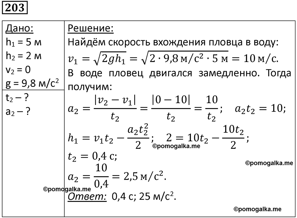 Номер 203 — решение 1