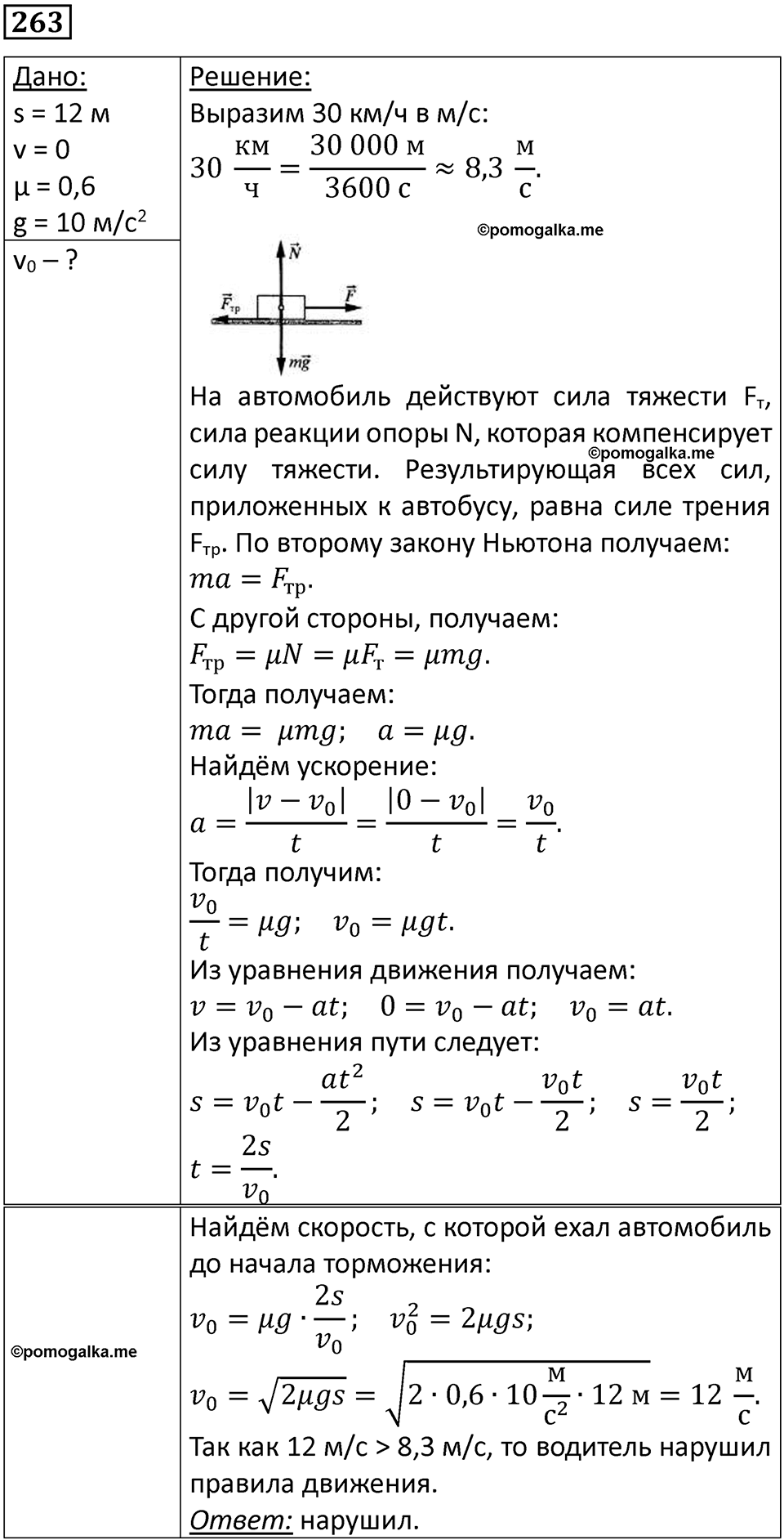 Номер 263 — решение 1