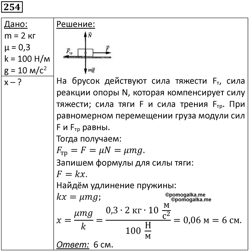 Номер 254 — решение 1