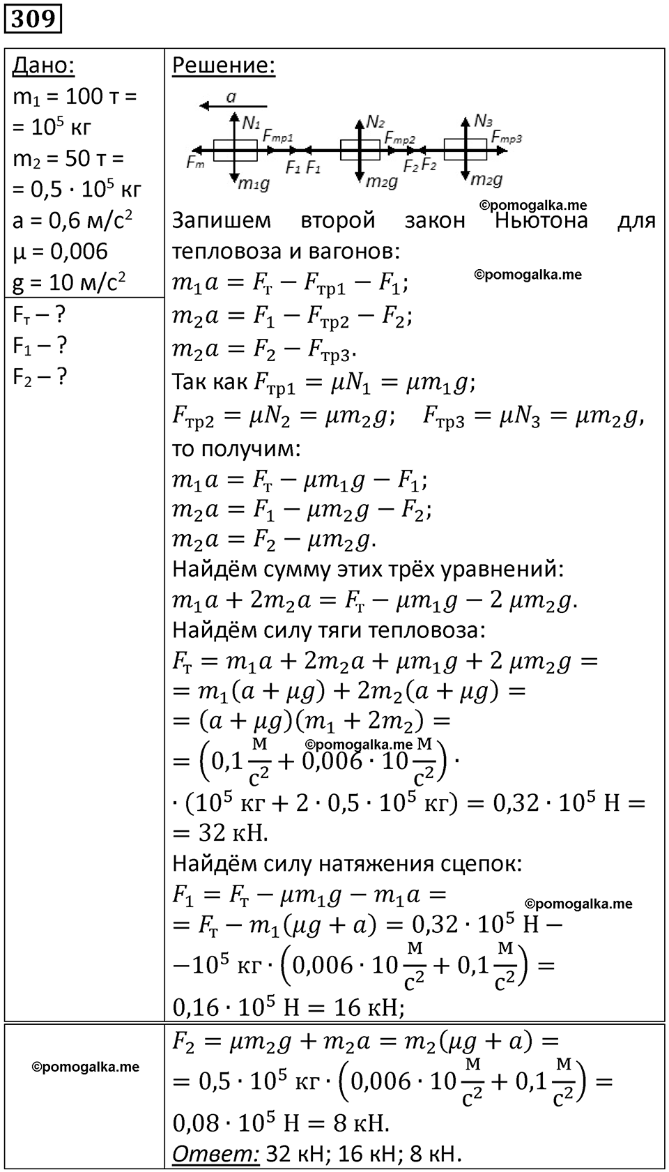 Номер 309 — решение 1