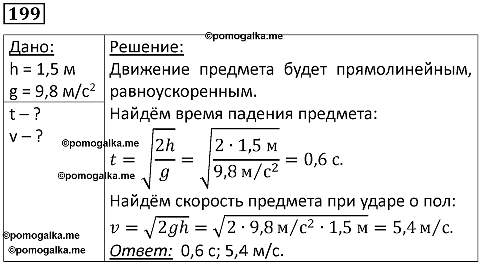 Номер 199 — решение 1