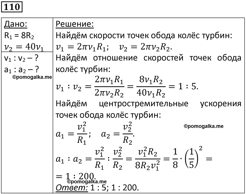 Номер 110 — решение 1