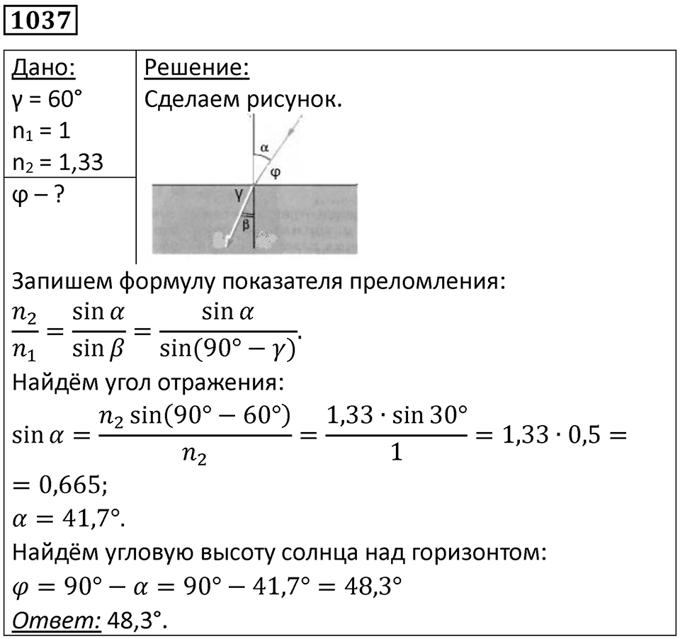 Номер 1037 — решение 1