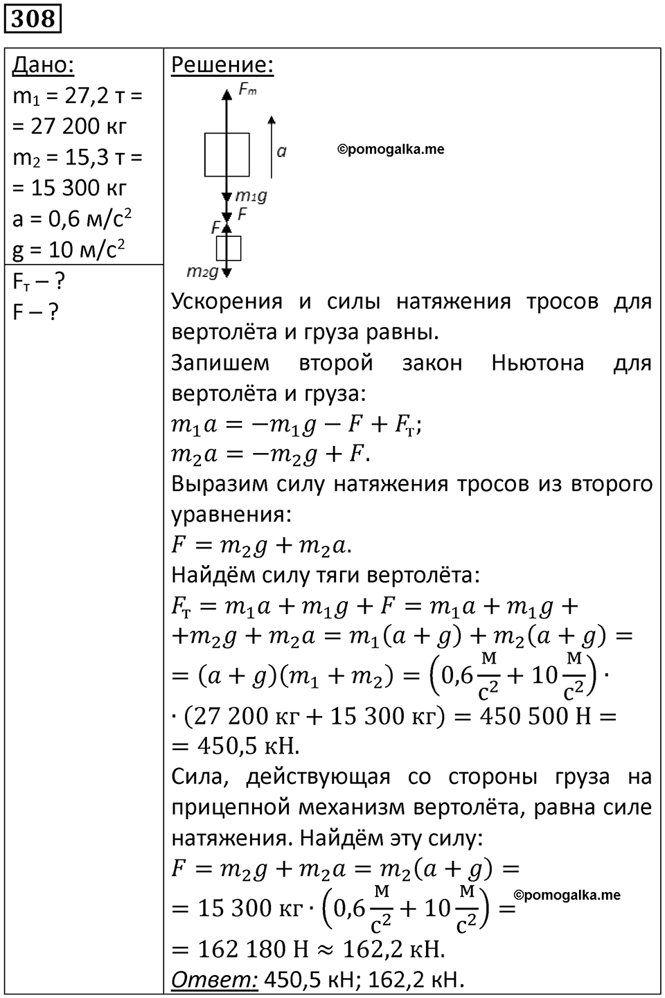 Номер 308 — решение 1