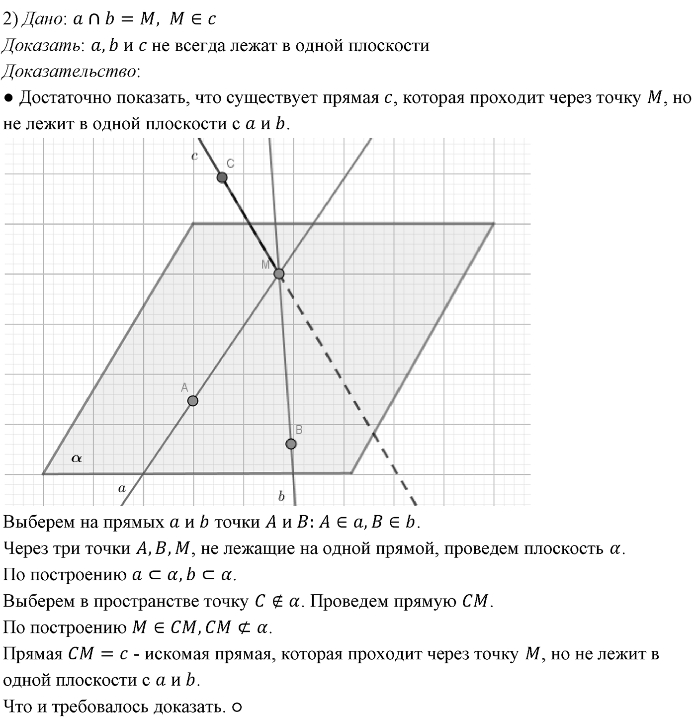 Глава I. Параллельность прямых и плоскостей. Введение. Номер №7 — решение 2