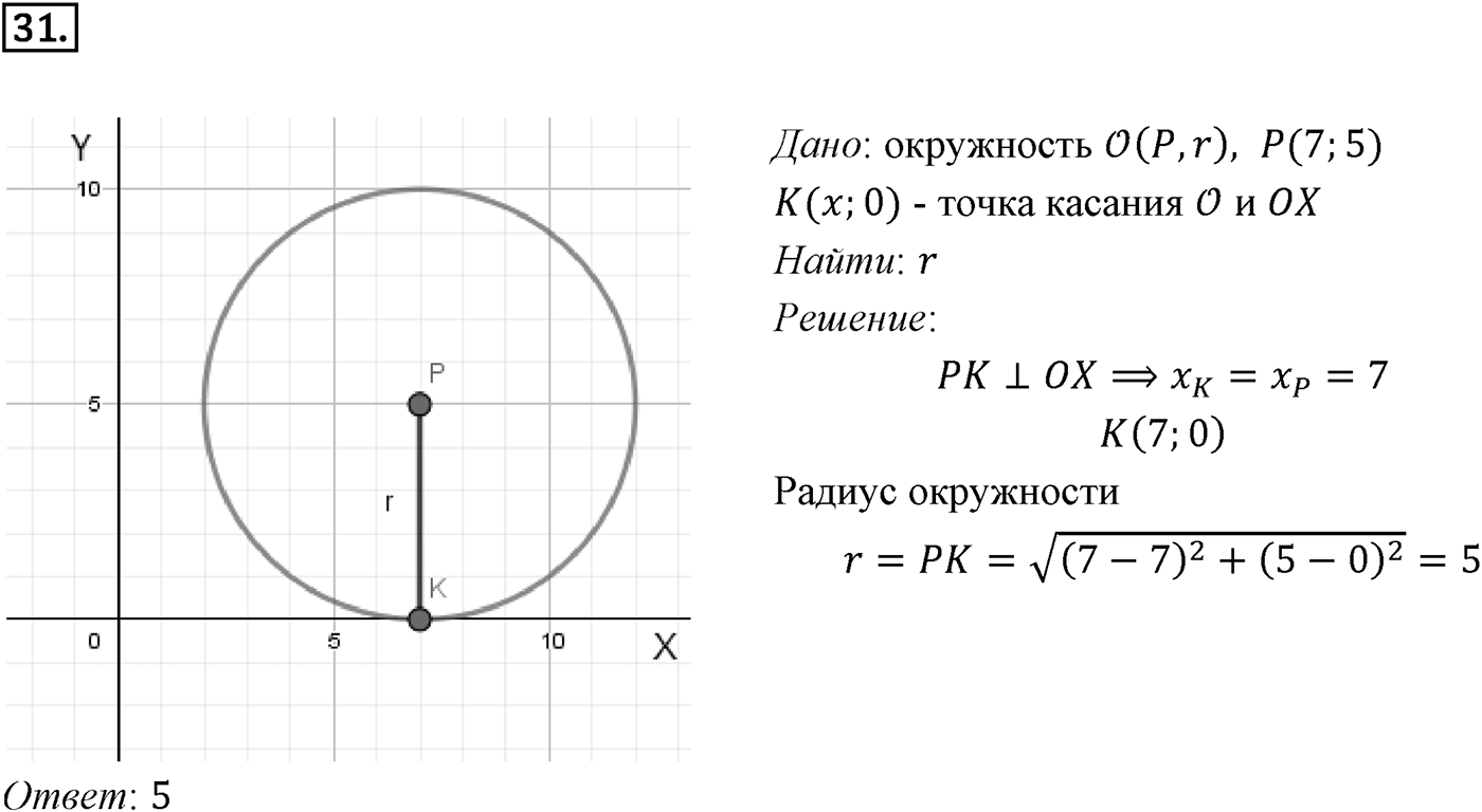 Задачи для подготовки к ЕГЭ. Страницы 229-231 Пункт 3 Номер №31 — решение 1