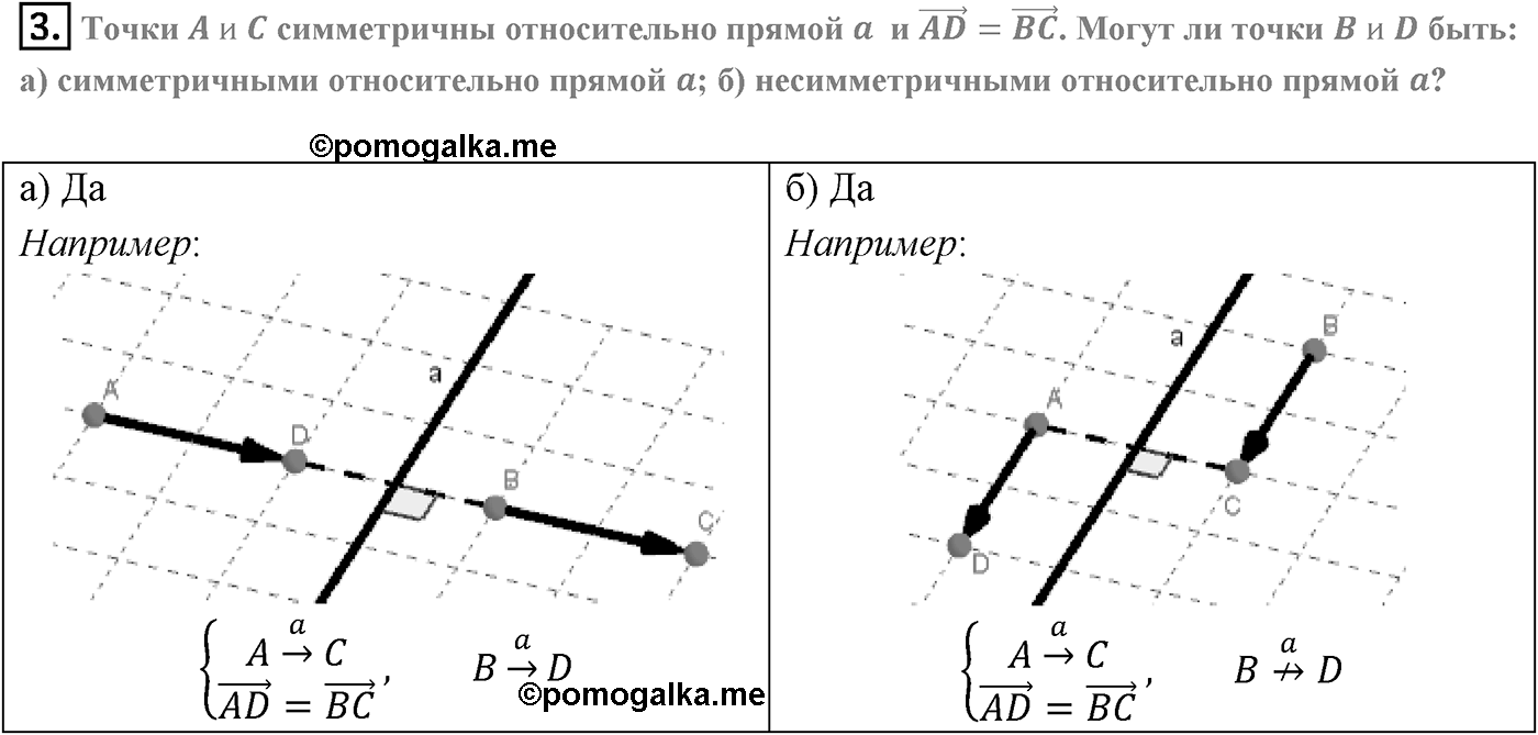 Глава VI. Векторы в пространстве. §3. Компланарные векторы. Страницы 156-157 вопрос №3 — решение 1