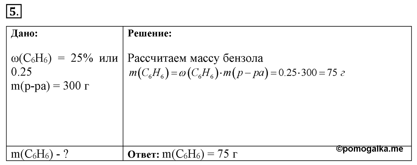 Глава 1. Углеводороды и их природные источники. §7. Арены. Бензол. §7 Задание №5 — решение 1