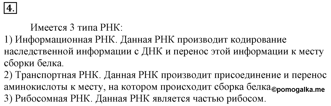 Глава 2. Кислород- и азотсодержащие органические соединения и их природные источники. §18. Нуклеиновые кислоты. §18 Задание №4 — решение 1