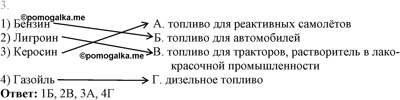 Глава V. Природные источники углеводородов и их переработка. §18. Переработка нефти. §18 тест №3 — решение 1