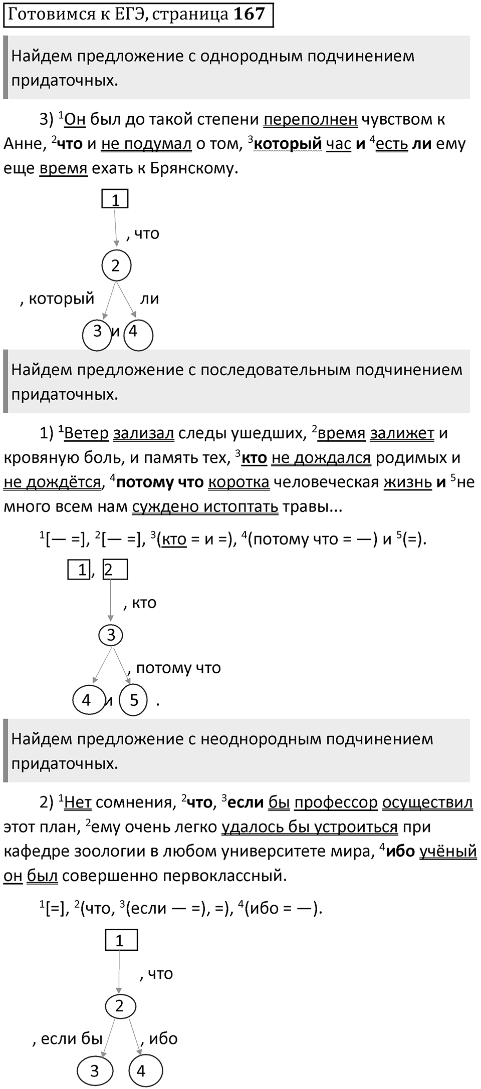 Часть 2 страница 167 Готовимся к ЕГЭ — решение 1