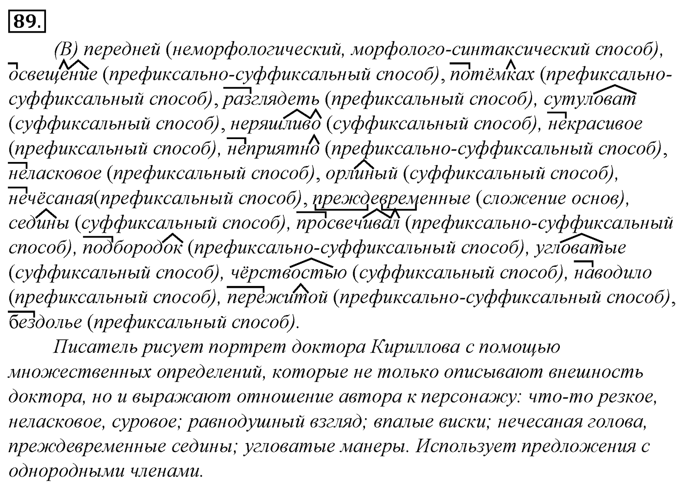Морфология и орфография. § 19. Проверяемые и непроверяемые безударные гласные в корне слова. Упражнение №89 — решение 1