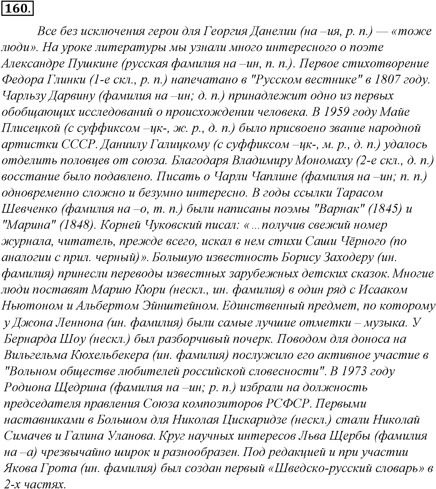 Морфология и орфография. § 30. Употребление прописных букв. Упражнение №160 — решение 1